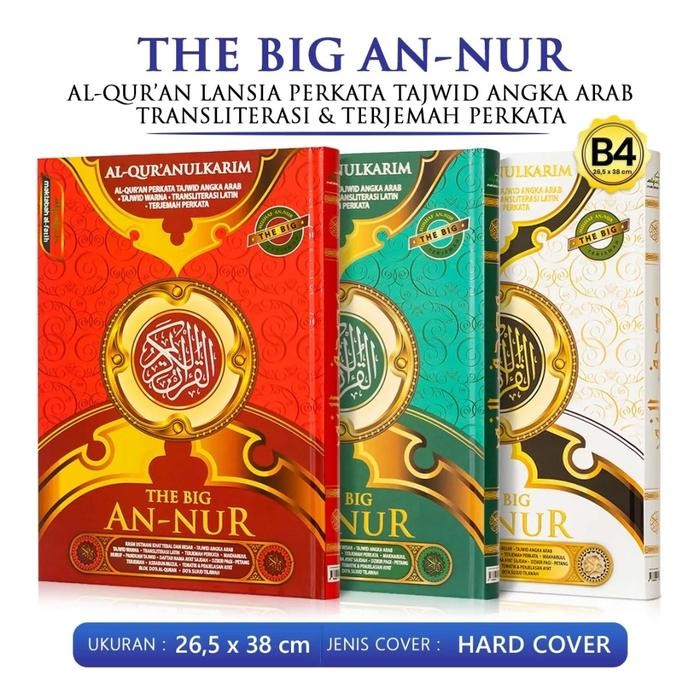 

Alquran The Big An-Nur B4 Jumbo Terjemah Per Kata Tajwid Warnanya & Tulisan Latin Per Kata Ukuran