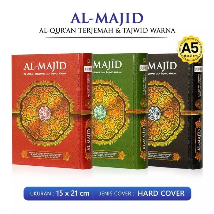 

Al Quran Al Majid A5, Terjemah Tajwid Warna Ukuran Sedang Alquran Almajid
