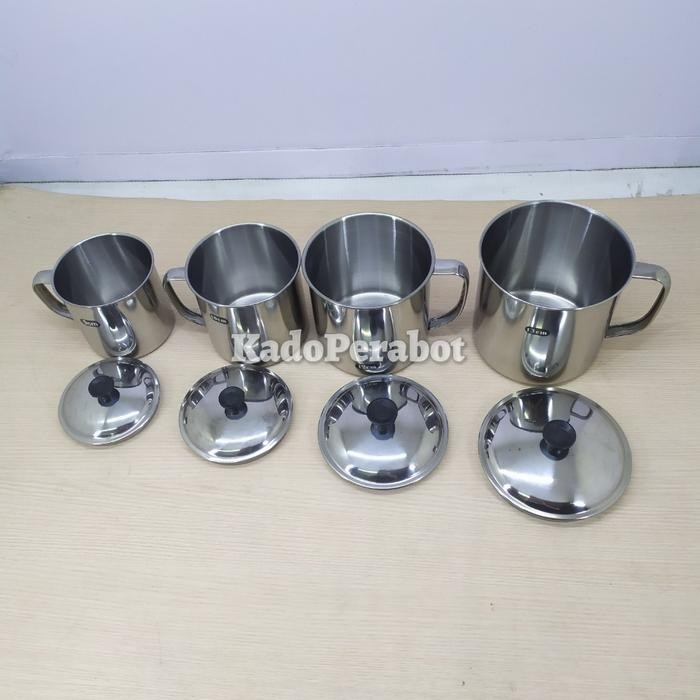 Mug Komodo Stainless - Mug Stainless Tebal - Cuntang Stainles Pasti Ori
