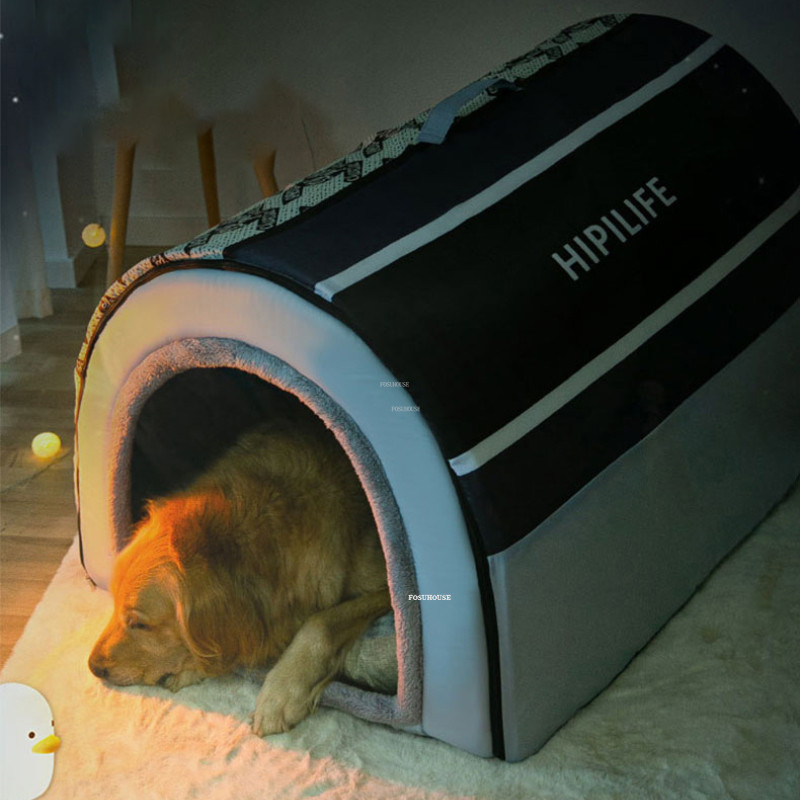 Four Seasons Universal Dog Bed House Home Pet Kennel Large Dog House Removable and Washable Dog