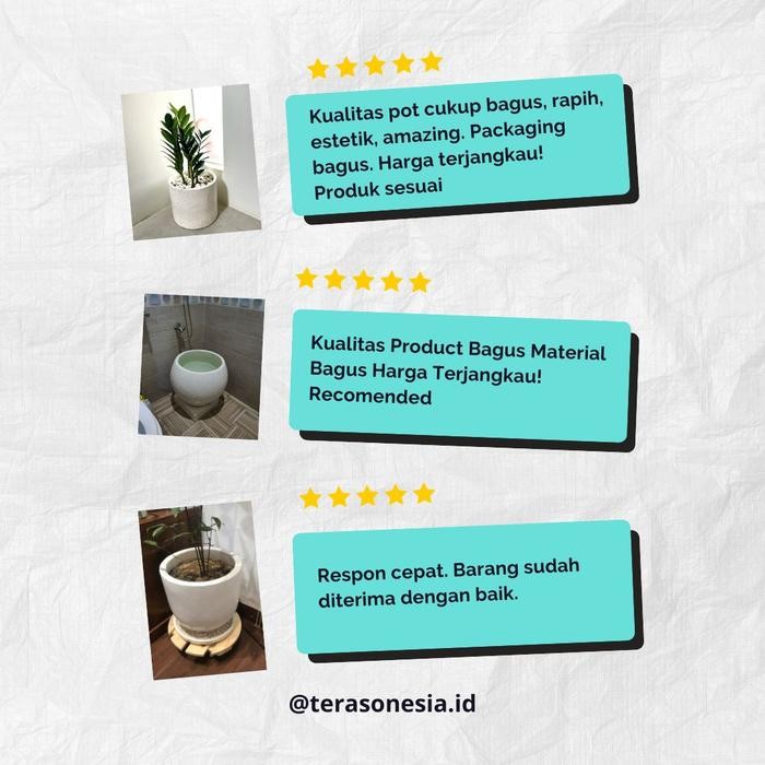 Invoice Tatakan Pot Teraso Bulat Tatakan Pot Terazzo Tipe Melon Tatakan Teraso Pasti Ori