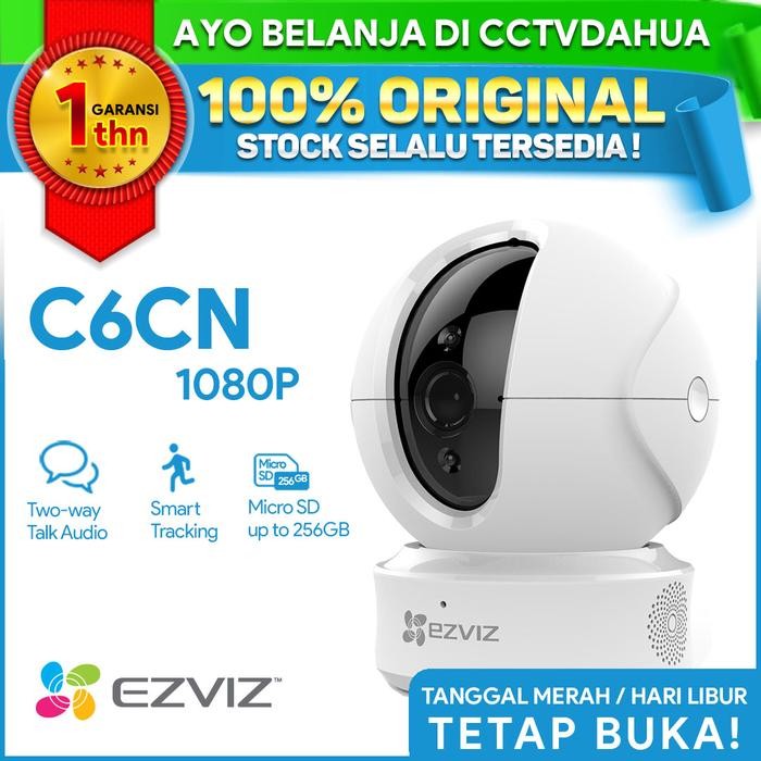 IP Camera CCTV Wifi EZVIZ C6CN 1080p HD Support RJ45 LAN GARANSI RESMI