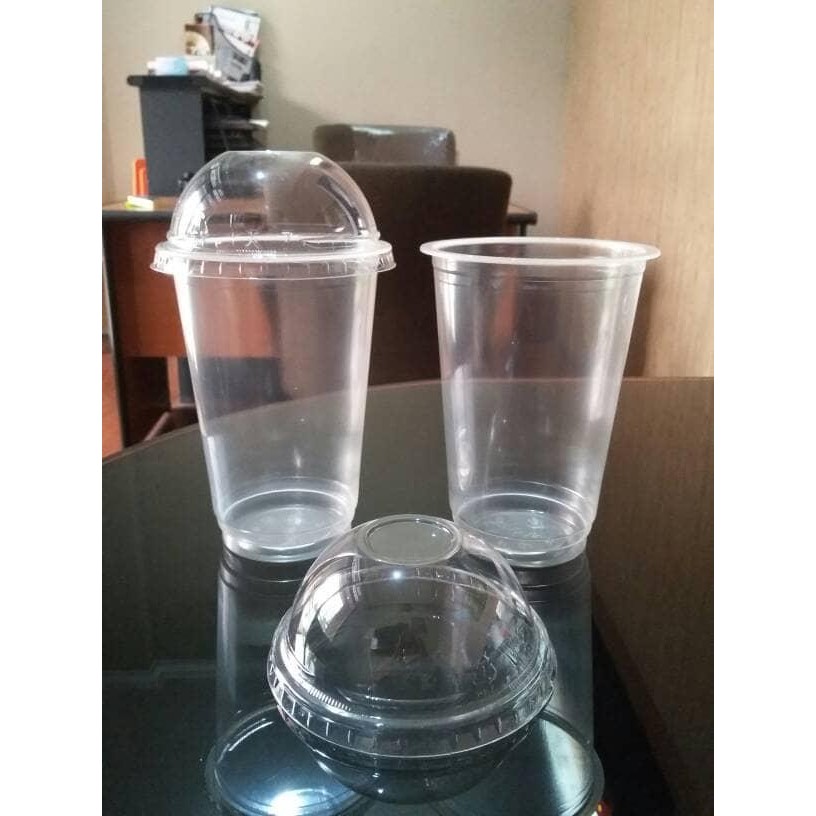 Gelas Plastik Pp 16Oz ( Merek Polycup ) / Cup Pp Uk 16Oz + Tutup Flat Pasti Diskon
