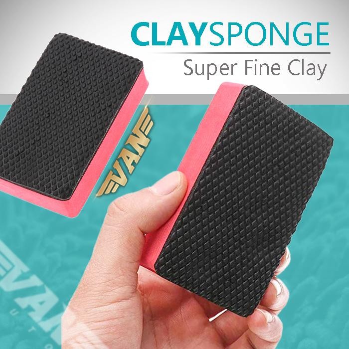 Clay Sponge Pad / Magic Clay Bar/ Spon Clay Bar Sintetik Clay Sintetis Penghilang Noda Aspal Mobil