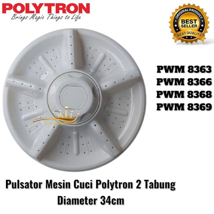 Pulsator Polytron 8 Kg Pwm 8363 8366 8368 8369 Pulsator Mesin Cuci Polytron 2 Tabung