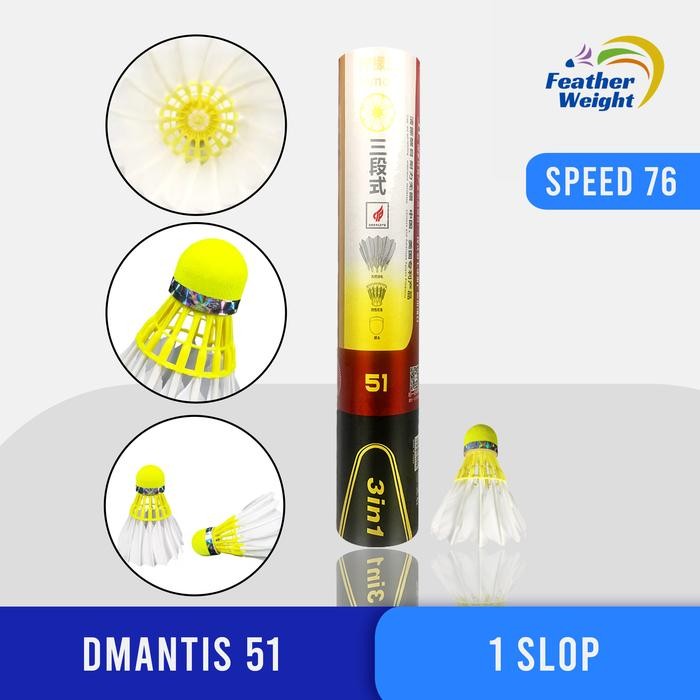 Shuttlecock 3in1 Dmantis D51 Import (speed 76)