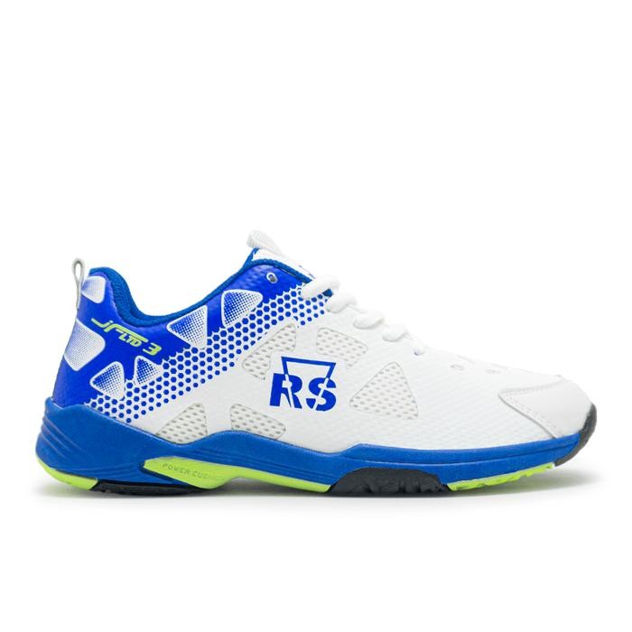 Sepatu Badminton RS Putih Biru Size 39-43 Sepatu Olahraga Bulutangkis Tenis