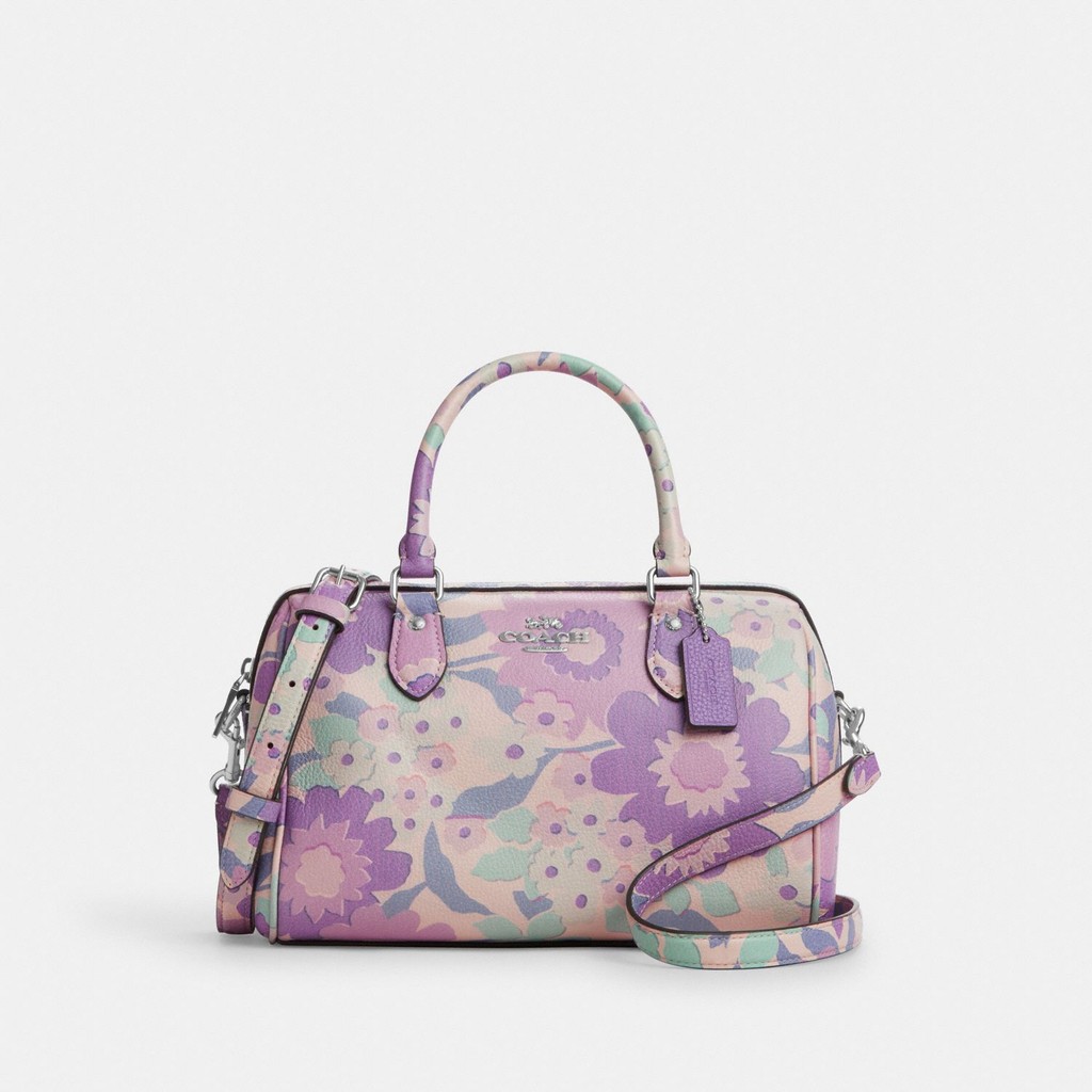 Coach Rowan Satchel With Floral Print - Tas Wanita