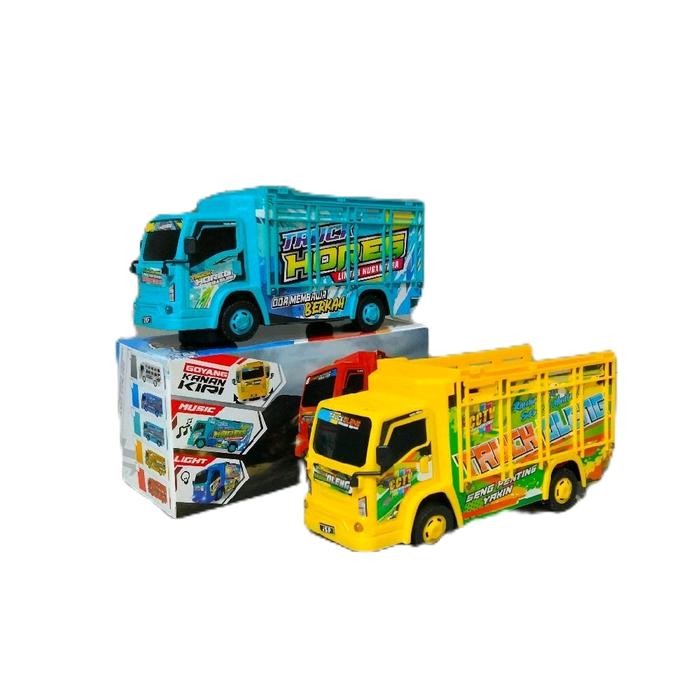 Termurah Mainan Miniatur Truk Oleng Basuri T-01 Toys Anak Plastik Grab/Gosend