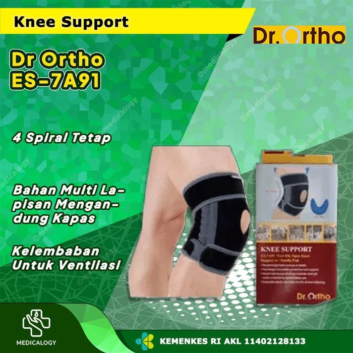 Dr Ortho New Ok Knee Support W/Silicone Pad & Spiral Es-7A91