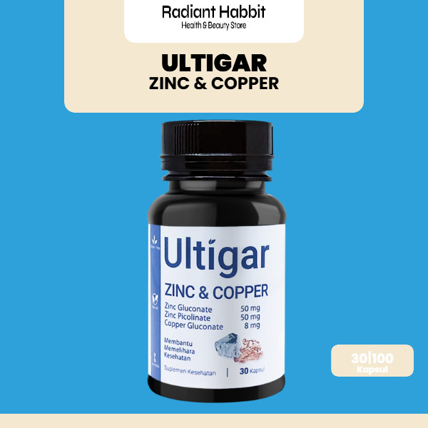 Ultigar Zinc & Copper BPOM dan Halal – Menjaga Daya Tahan Tubuh, Kesehatan Kulit & Saraf, Cegah & At