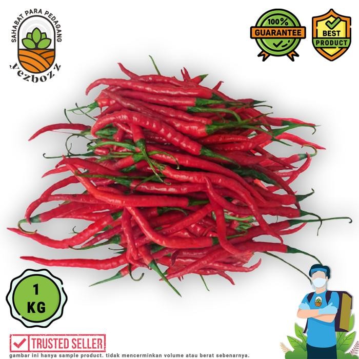 

New Cabai Merah / Cabe Merah Keriting per 1000 gram (1Kg)