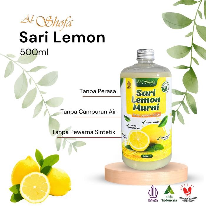 

New Sari Lemon Organik 500ml by Al Shofa Tanpa Campuran