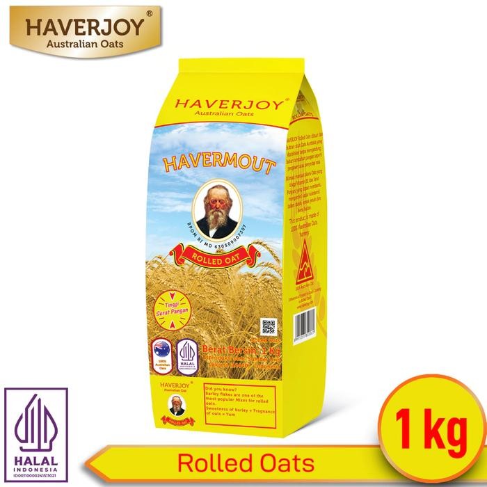 

Haverjoy havermout rolled oatmeal 1000gr