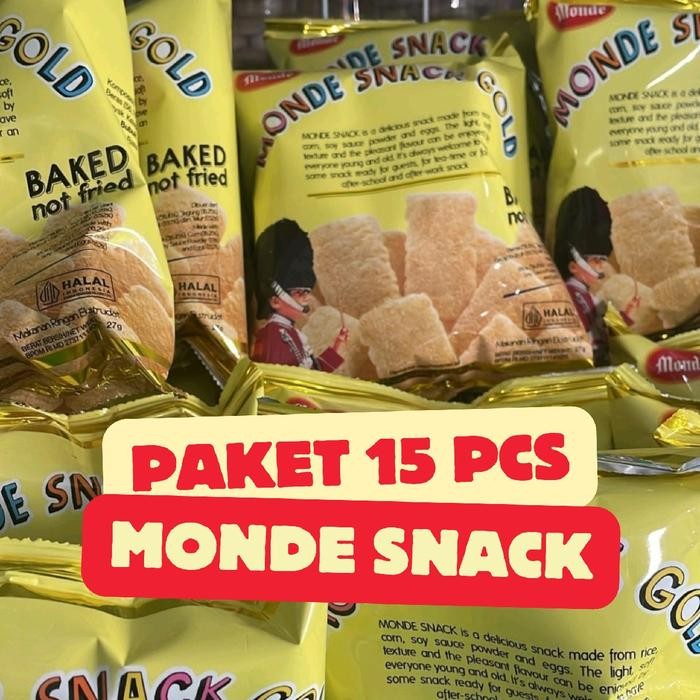 

PAKET 15 PCS MONDE SNACK MURAH Gift Food Manis
