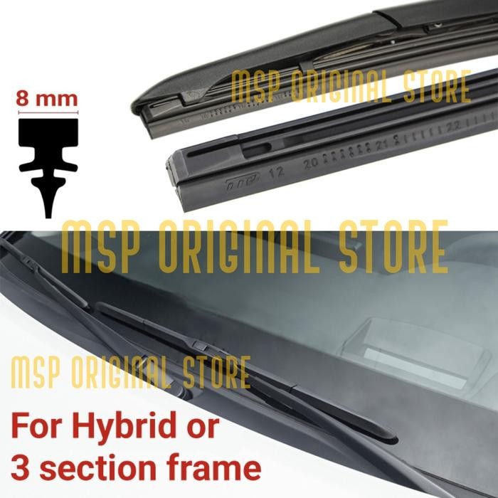Terbaru Silicone Wiper Refill for Hybrid Frame 26" 8mm Refill Wiper Hybrid