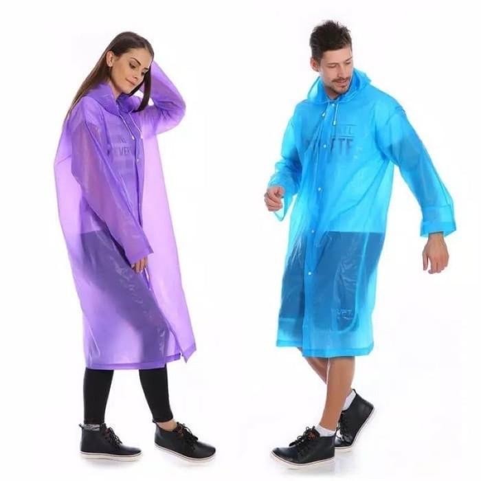 (Expert) JAS HUJAN EVA TRANSPARAN DEWASA / JAS HUJAN KOREA PONCHO PRIA WANITA