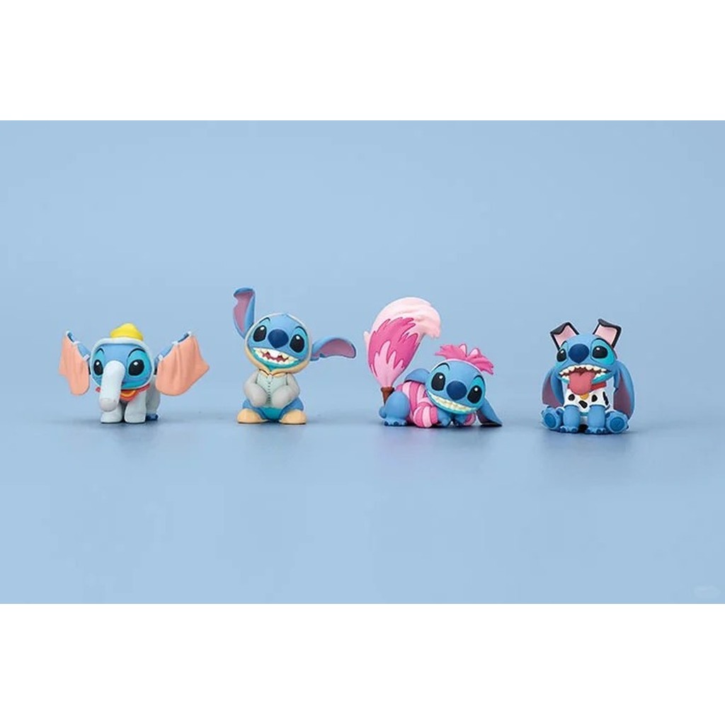 TOMY Gashapon Disney Stitch Cute Dress Up Show Toys For Kids Gift Collectible Model Ornaments