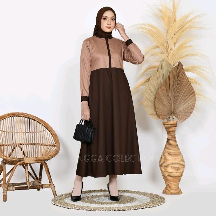 Gamis Pramuka Bahan Toyobo Fodu Katun Muslim