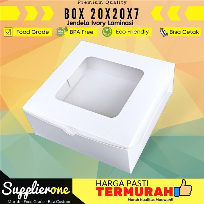 Baha - Dus Catering 20X20X7 Isi 25 / Box Catering / Box Souvenir / Box Bolu