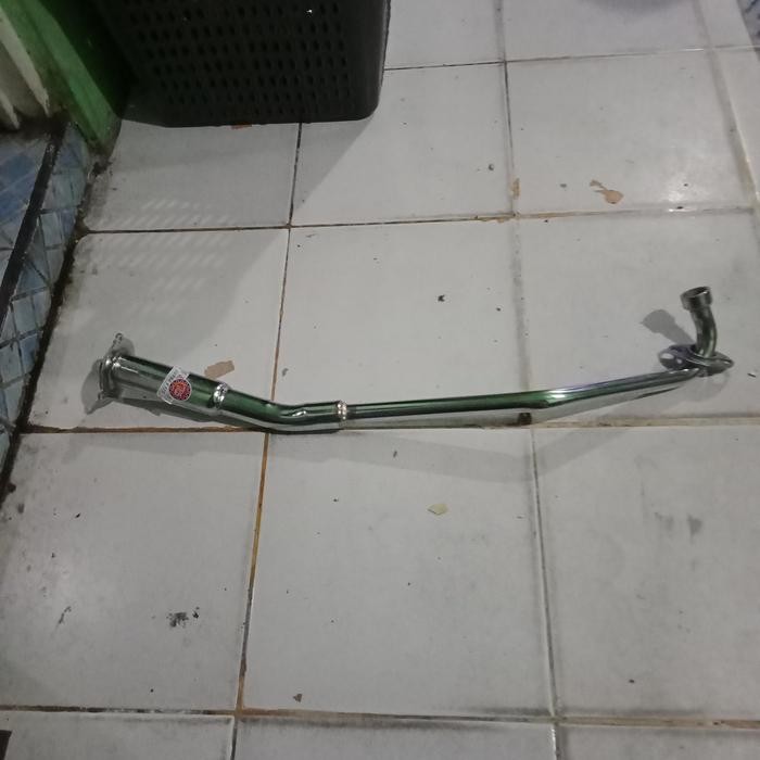Leher Knalpot Supra X 125 Batman Pnp Chrome Quality Tanpa Las Besi Untuk Motorcycle