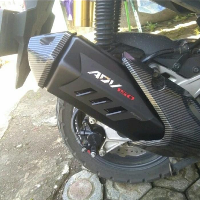 Cover Knalpot + Cover Corong Knalpot Adv 150 Carbon
