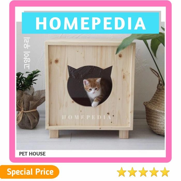 PET HOUSE MODEL 4 / KANDANG KUCING / RUMAH KUCING