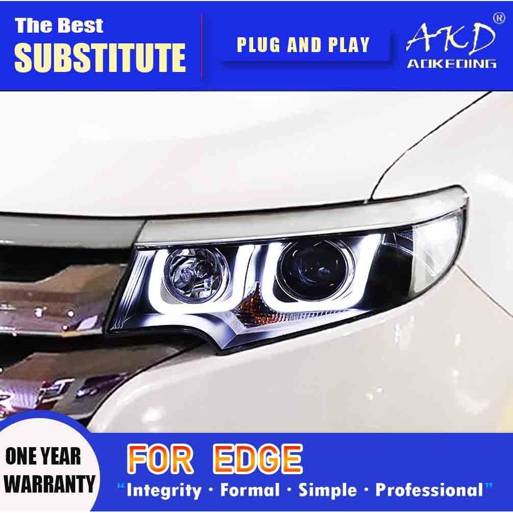 AKD Head Lamp for Ford Edge LED Headlight 2012-2014 Headlights Edge