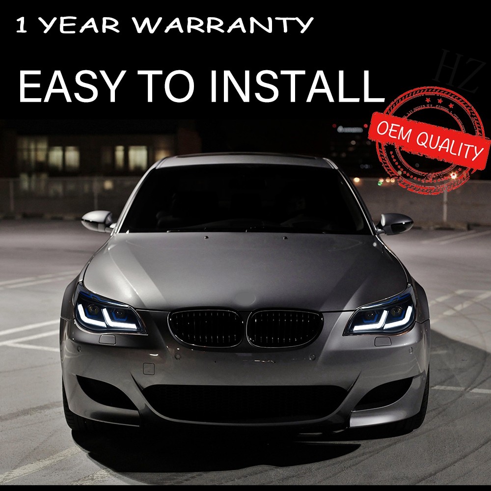 Headlight For BMW E60 2003-2010 Car автомобильные товары LED DRL