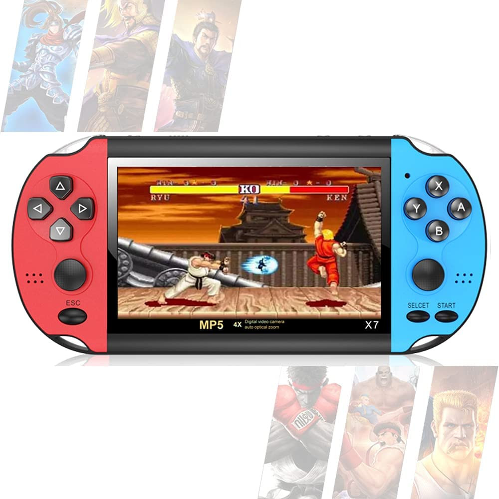 X7 Video Games Handheld Retro Console  32/64/128 Bit LCD X7 Double