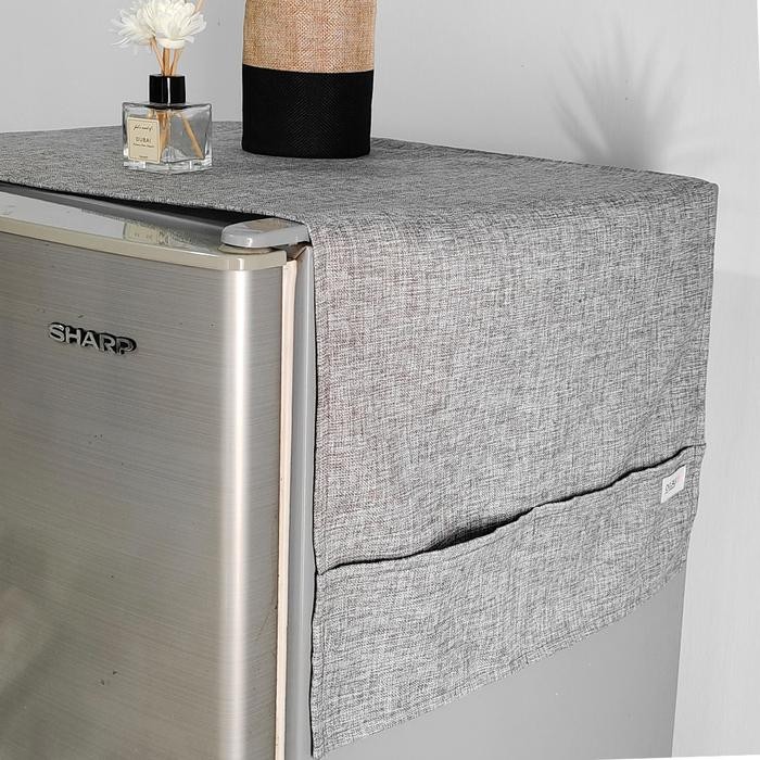 Tutup Kulkas Denim Polos/Tutup Kulkas Kain Aesthetic//Taplak Kulkas/Tutup Kulkas Terbaru/Sarung