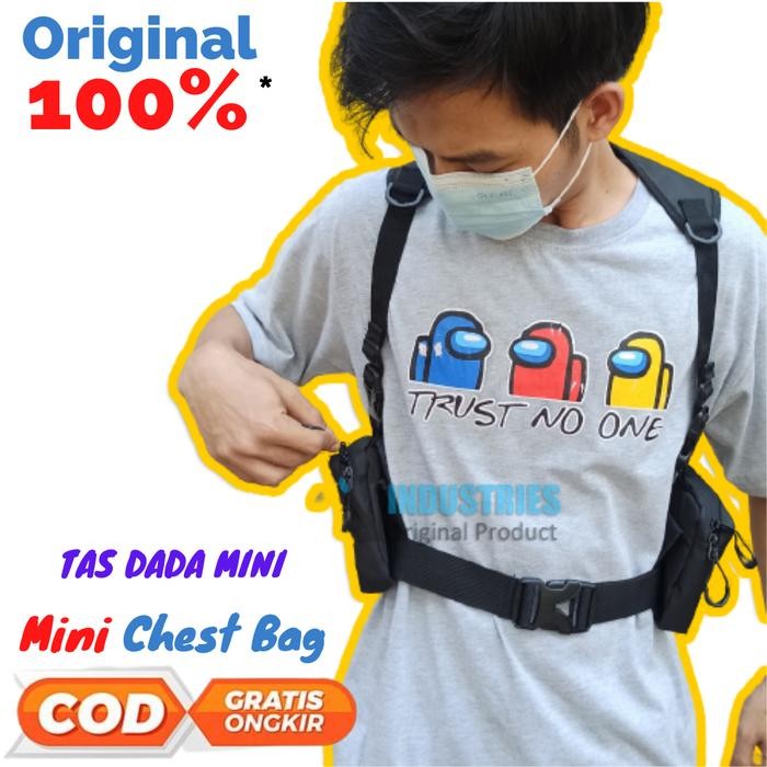 Tas Dada MINI CHEST BAG, Tas Pinggang Tactical Techwear Vest Bag