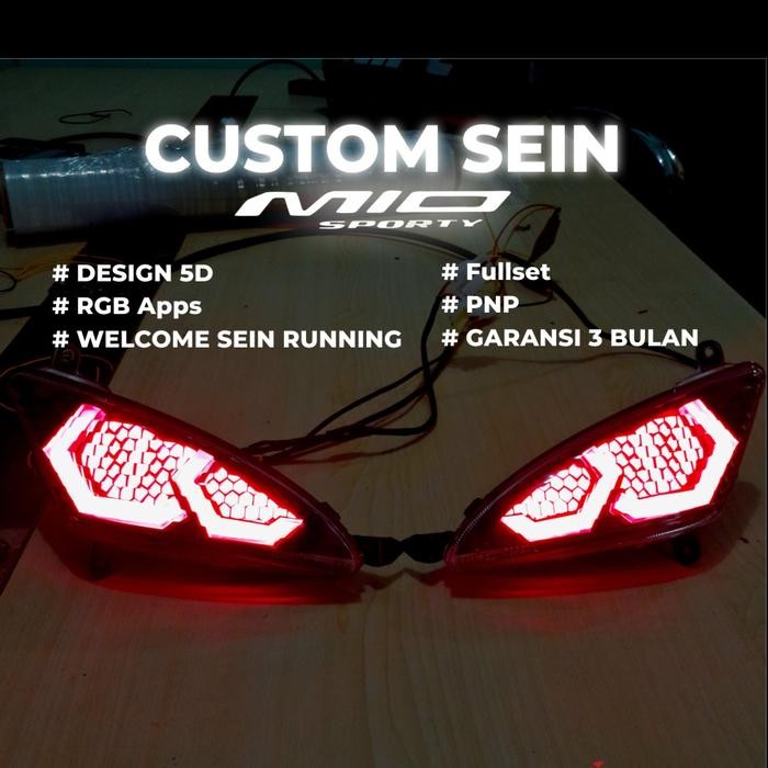 Lampu Sen Mio Sporty Sein Mio Custom Hexa RGB