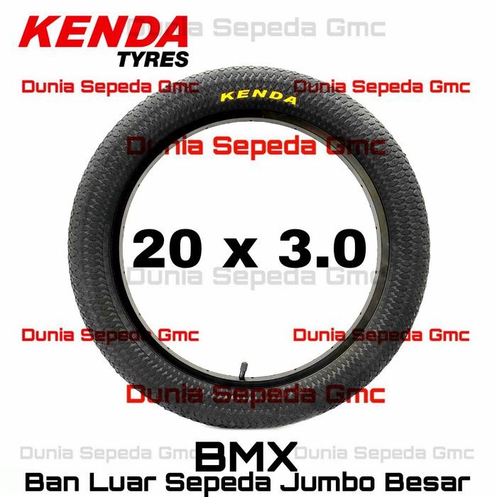 ban luar sepeda 20 x 3.0 30 3 0 kenda bmx lebar besar 20x3.0