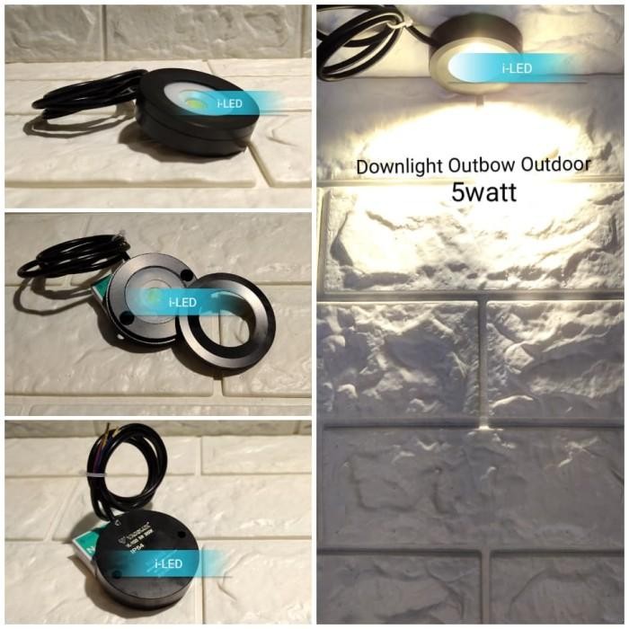 [Expert] Downlight Outbow 5 watt Hitam Natural 4000K Lampu Tempel LED Outdoor
