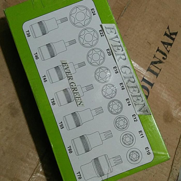 Kunci Shock Bintang set 16 pcs TEKIRO Kunci Sok Bintang set 16 pcs