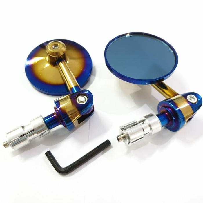BEST SELLER SPION JALU BULAT FLEKSIBEL 2TONE BLUE GOLD BUAT SEMUA MOTOR