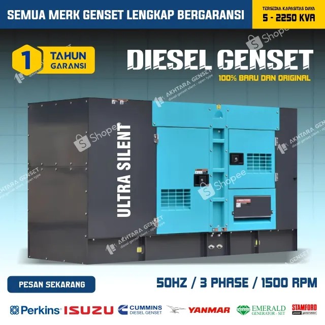 Cummins Genset 40 Kva - Silent Type