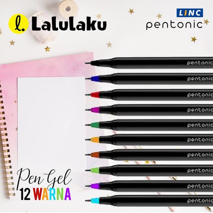 

Pentonic Color Pulpen Gel 12 Warna Pen Warna Warni Set
