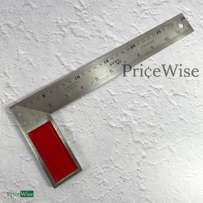 

Penggaris Siku Besi Jumbo 12" 30cm / Siku Tukang