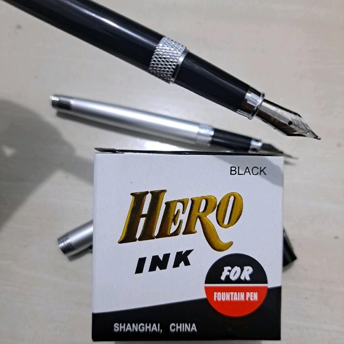 

Fontaine PEN A8 + Tinta Hero Paket Hemat Stationery spidol cartridge
