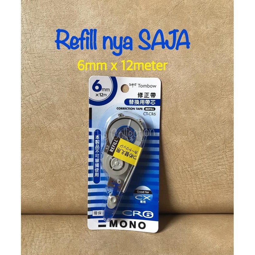 

ATK0625TW REFILL 6mm Tip Ex Tombow Correction Pen CT-CR6 isi ulang