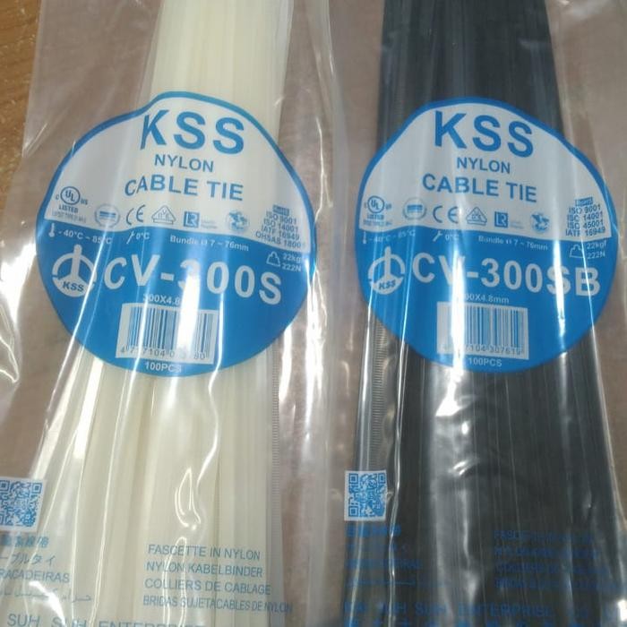 

Cable Ties KSS CV300S/ KABEL TIES KSS CV 300X4.8HITAM/PUTIH