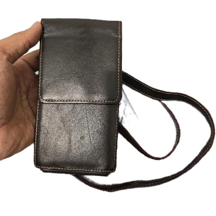 dompet id card kulit asli bisa kartu dan ada tali leher