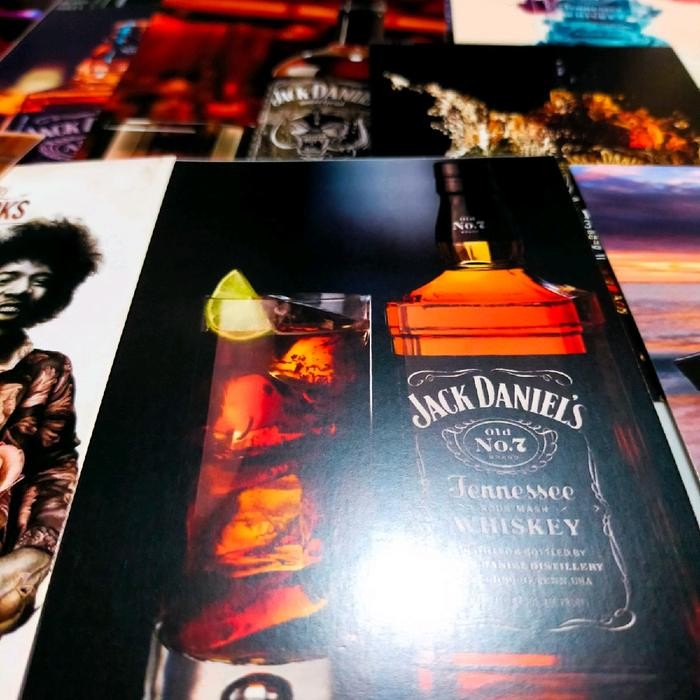 Poster & Produk Cetak Tinggal Tempel Poster Motif Jack Daniels Bahan Sticker / Aesthetic/Dinding/