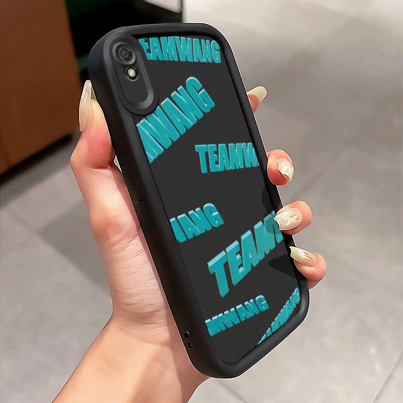 Casing Hp Xiaomi Redmi 9A Redmi 9i Redmi 9T Redmi 9 Power Case Casing pelindung silikon teks hijau C