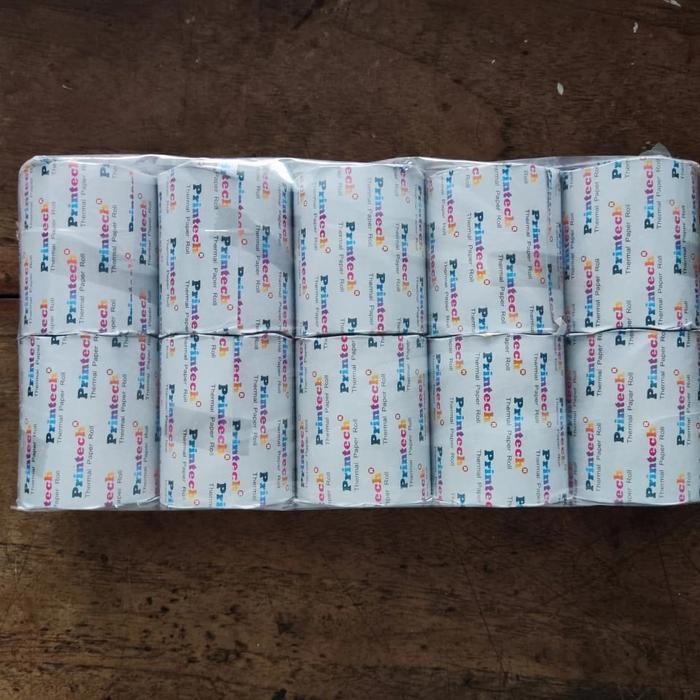 

[PACK ISI 10] KERTAS THERMAL 57X50 PRINTECH / STRUK KASIR / TERMAL ORI