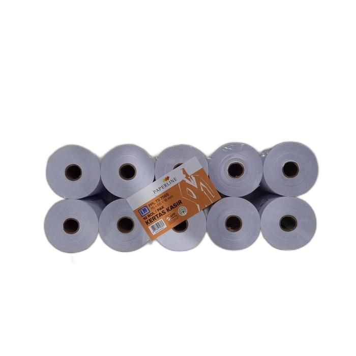 

Kertas Kasir 75x65x18 1 Ply HVS Paperline / 1 Pack Isi 10 Roll