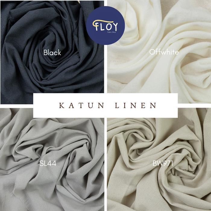 

Floy fabric KATUN LINEN PER 0,5 YARDAN kain katun eceran bahan atasan kulot