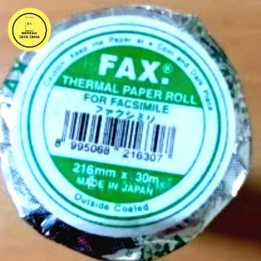 

kertas fax ori japan 210x30/21630 asli
